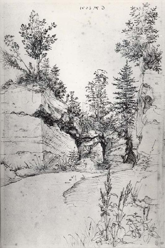 Albrecht Durer Exit from a Quarry